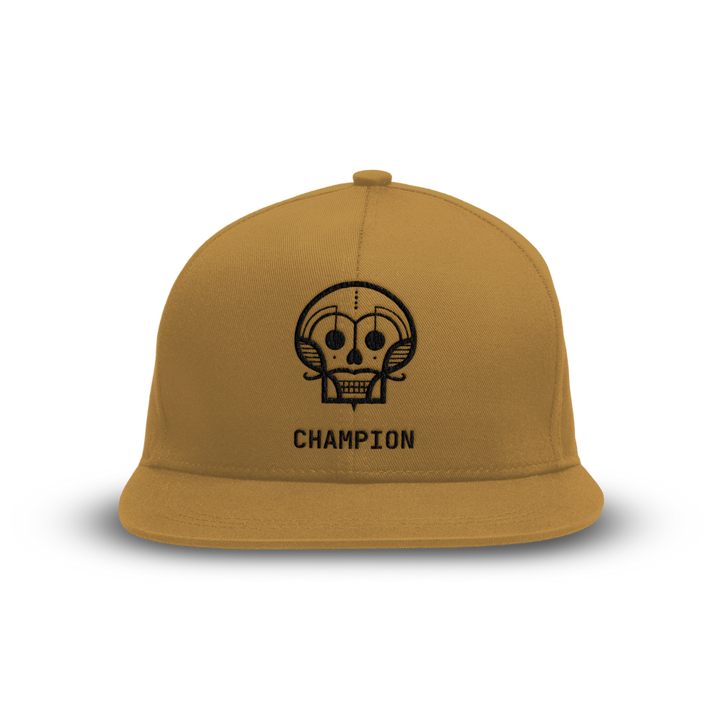 Brown cap featuring the Champion logo