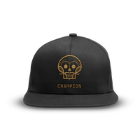 Black cap featuring the Champion logo