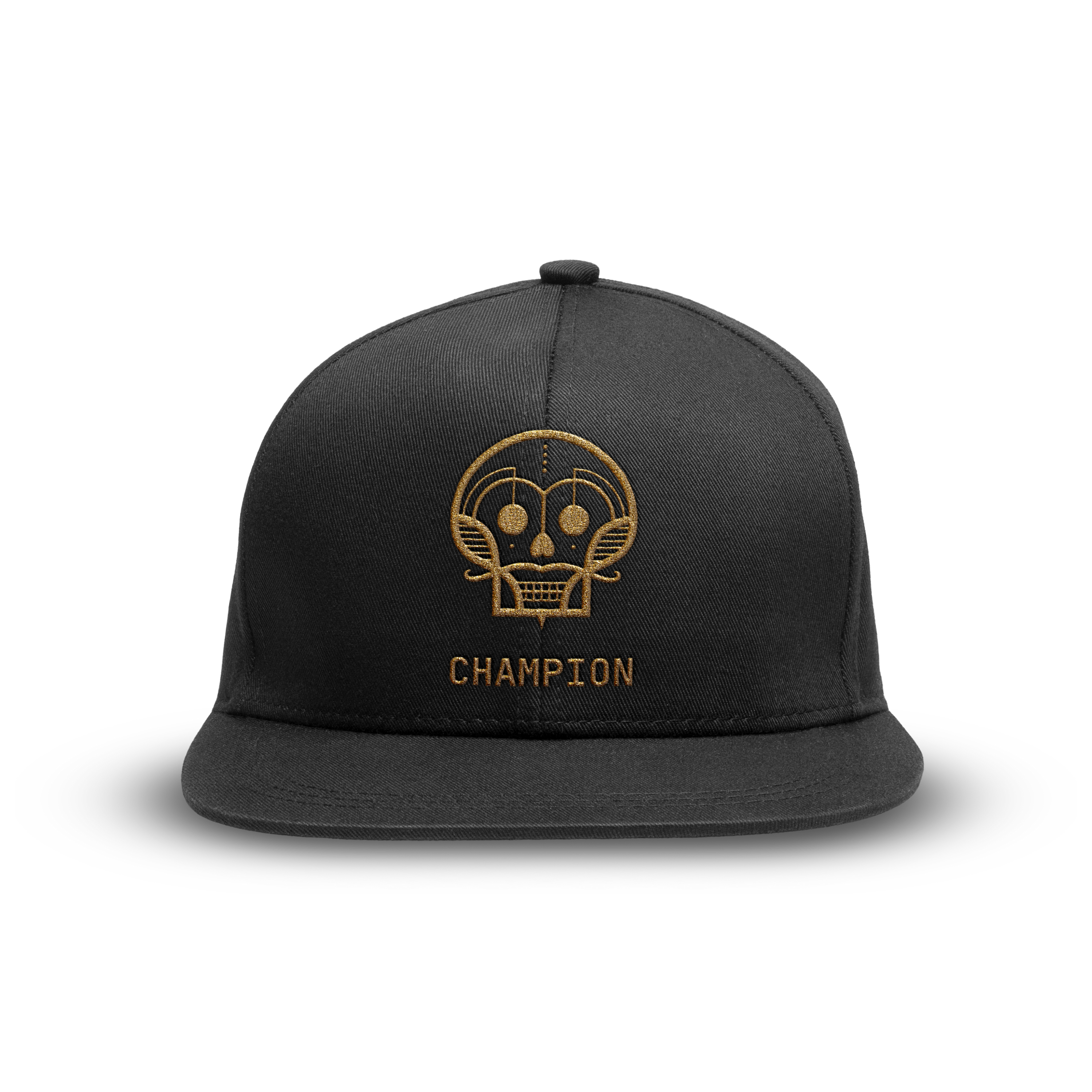 Black cap featuring the Champion logo