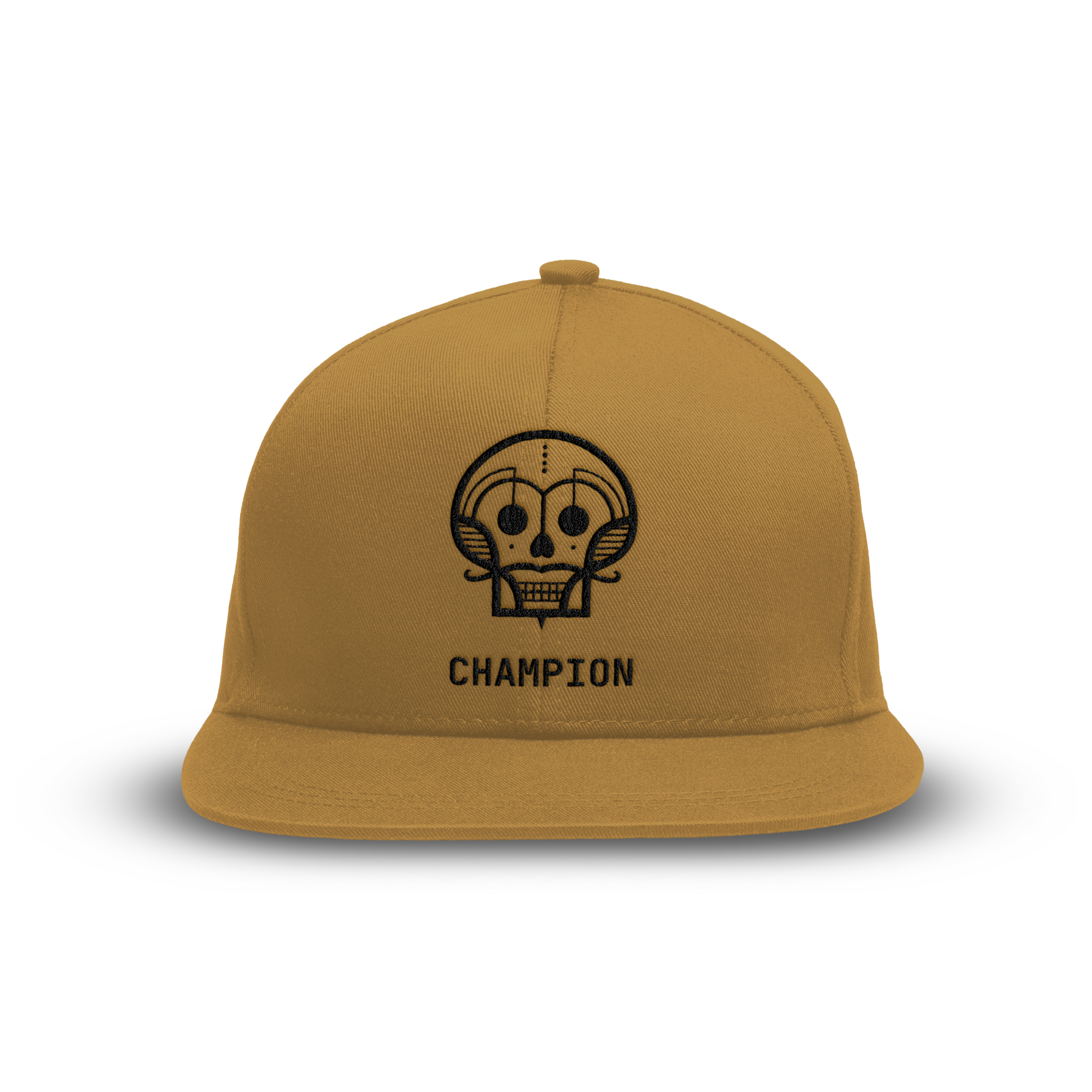 Brown cap featuring the Champion logo