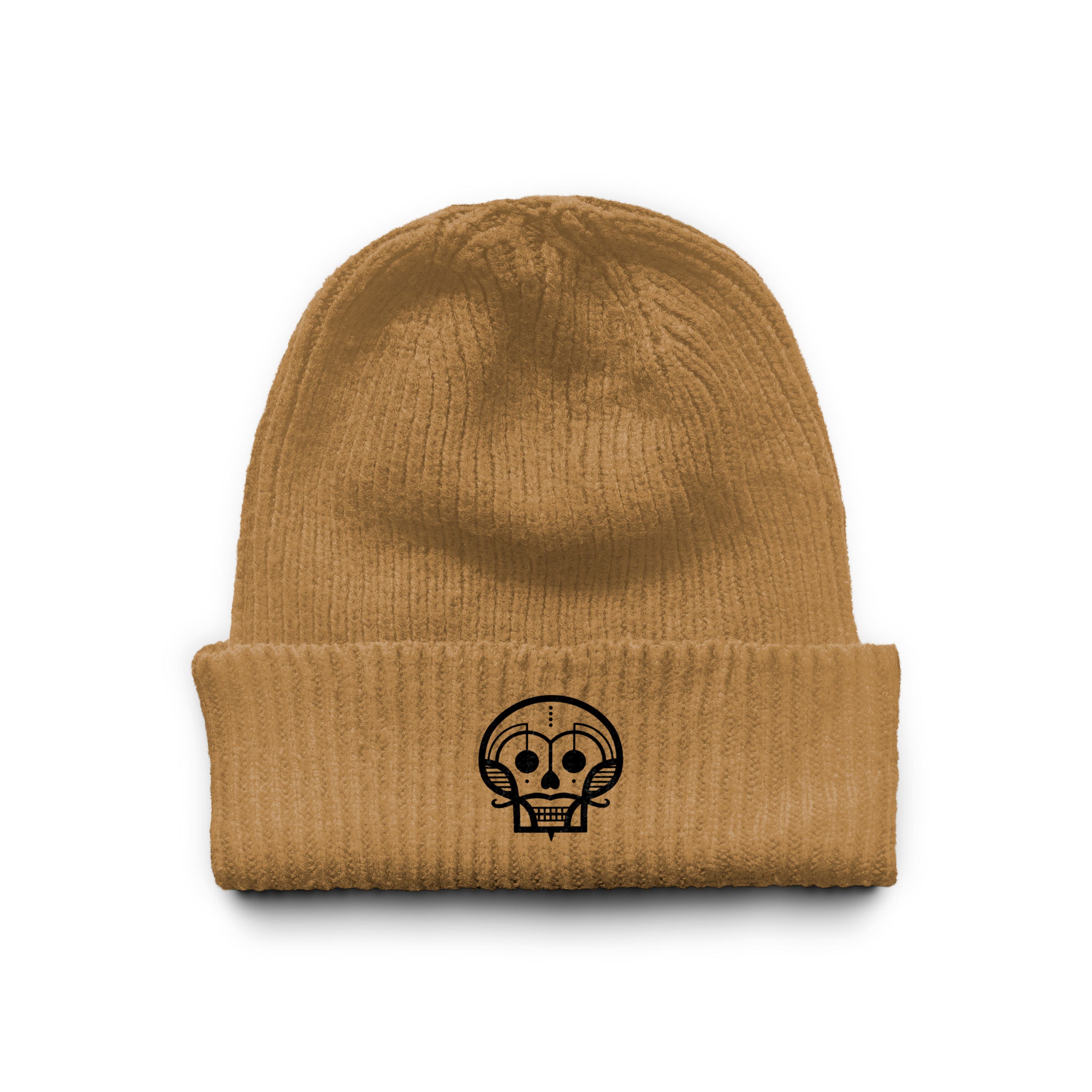 Brown beanie featuring the Champion logo