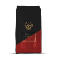 A bag of coffee beans