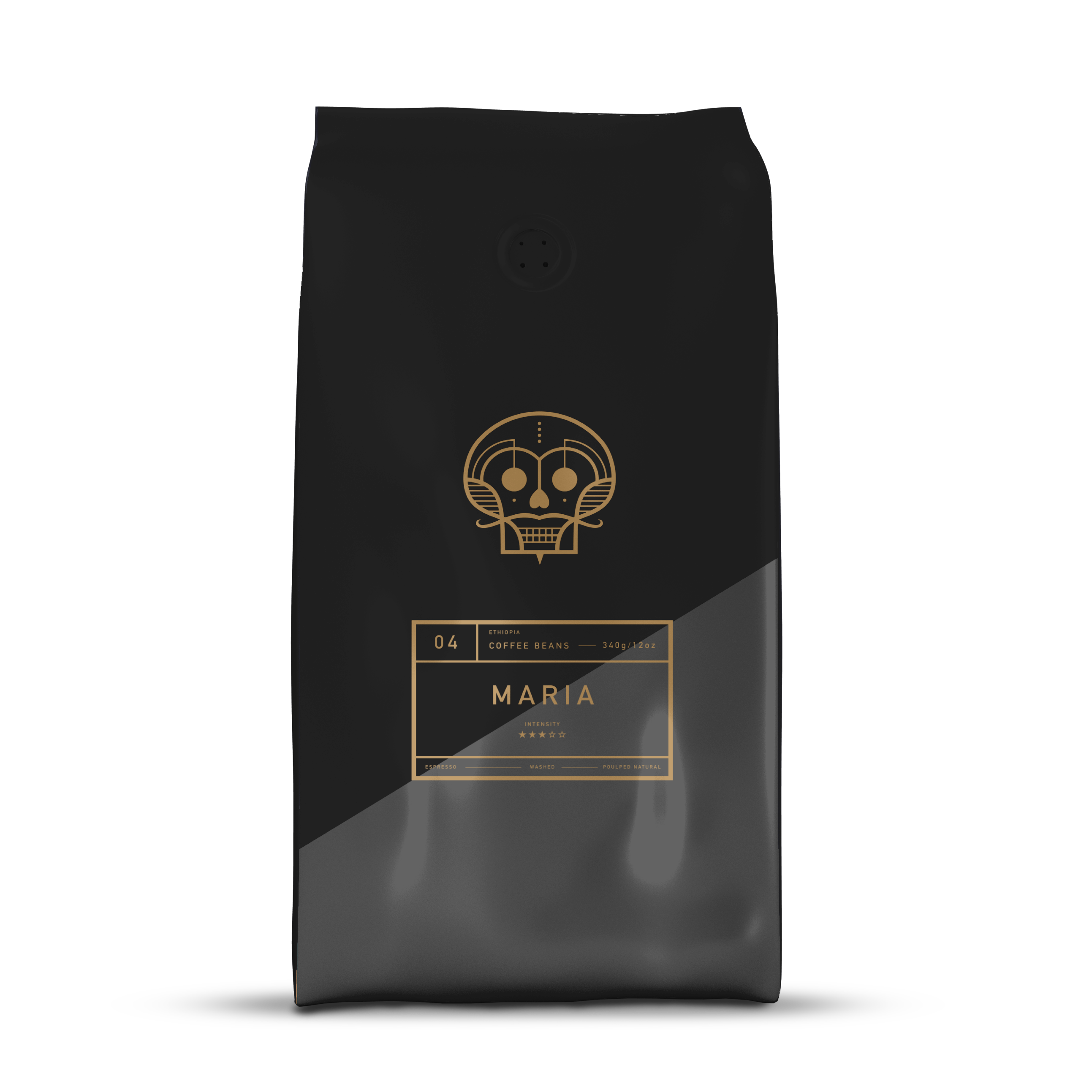 A bag of coffee beans