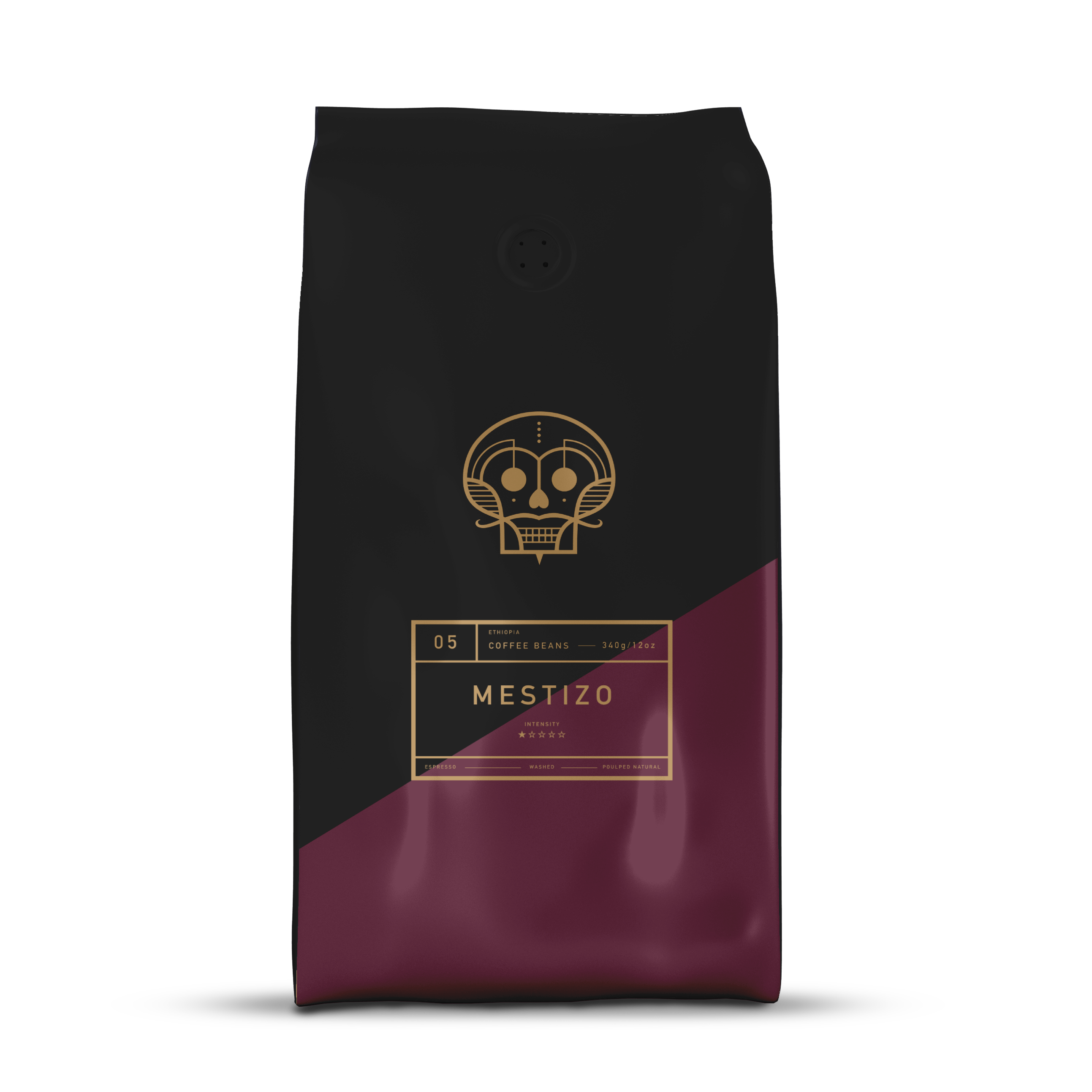 A bag of coffee beans