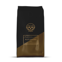 A bag of coffee beans