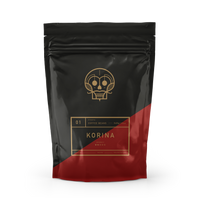 A bag of coffee beans