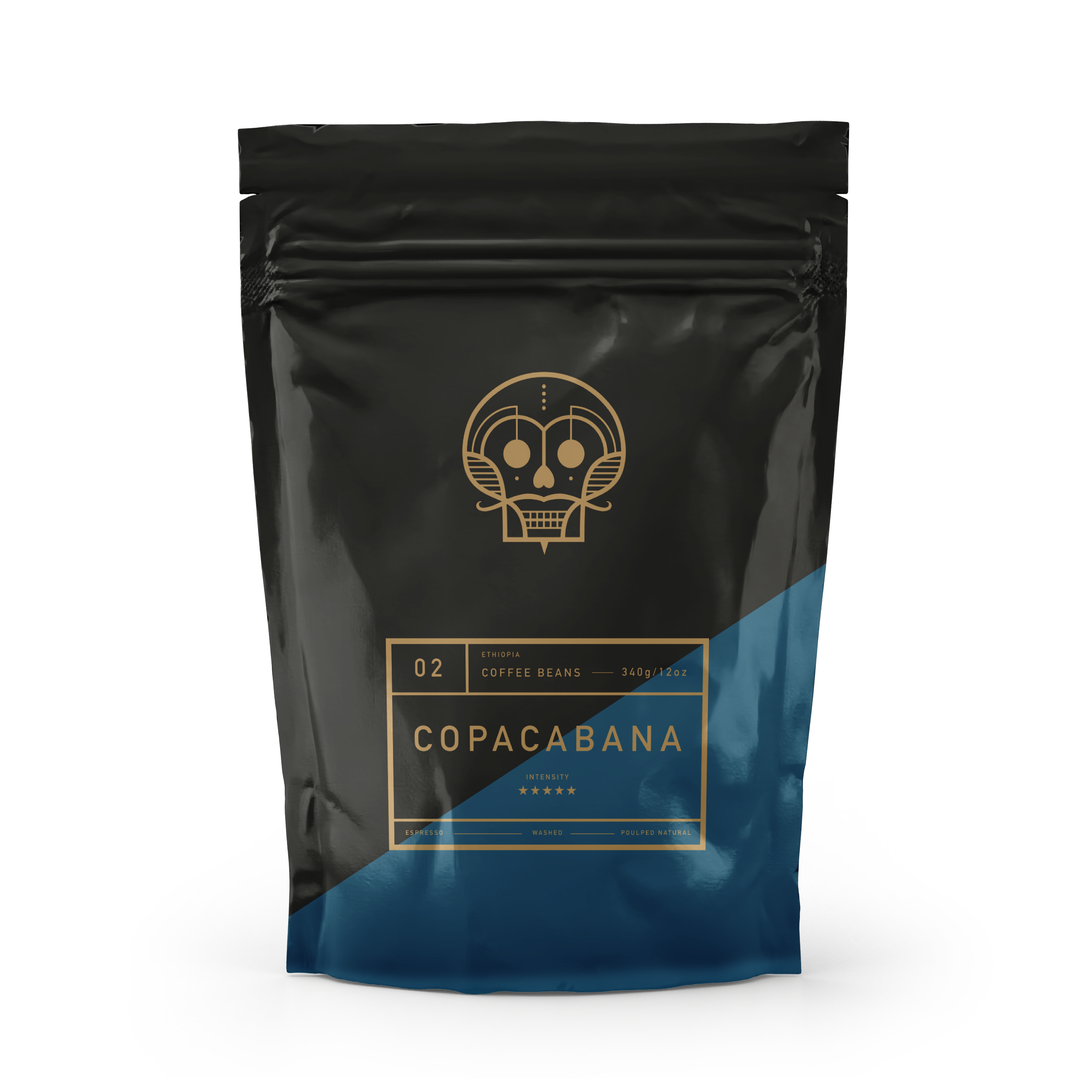A bag of coffee beans
