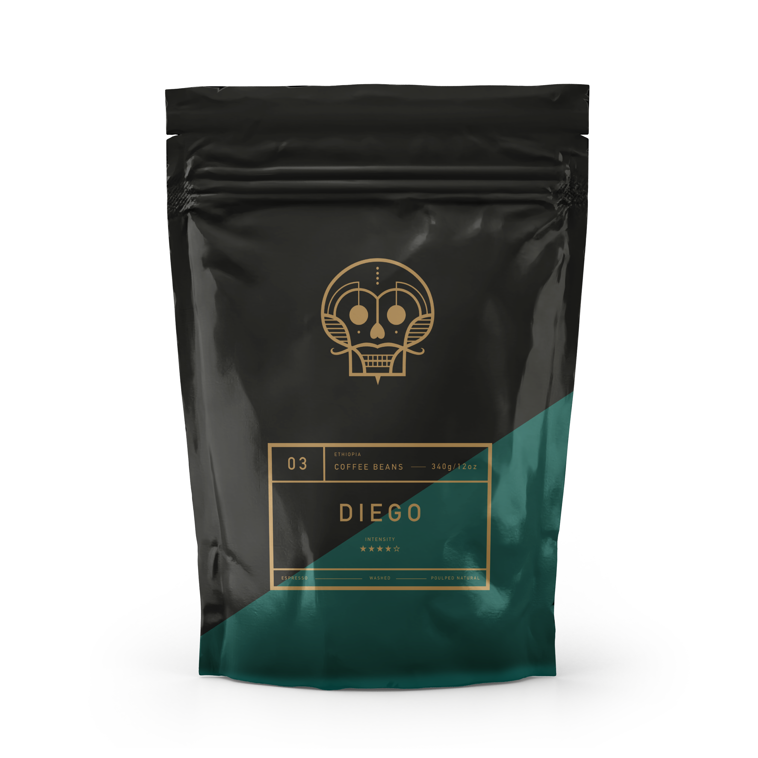 Bag of coffee beans