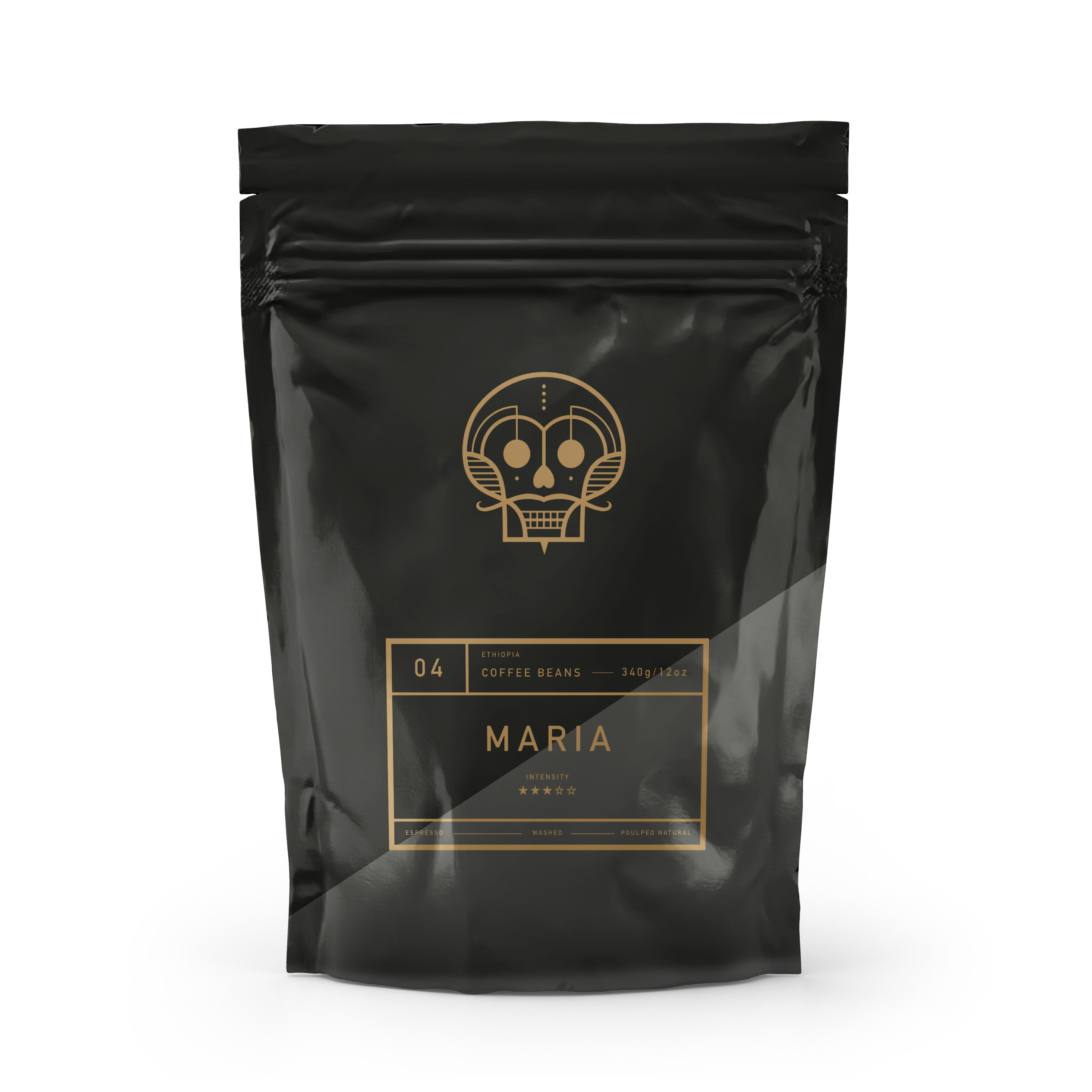 A bag of coffee beans